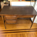 mid-century modern wooden desk - top