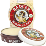 badger mustache wax  features extra hard carnauba wax for medium hold and a high glossy shine
