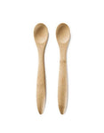 bambu organic bamboo baby's feeding spoons set of two (6m+) are made from USDA certified organic bamboo without glues or lacquers