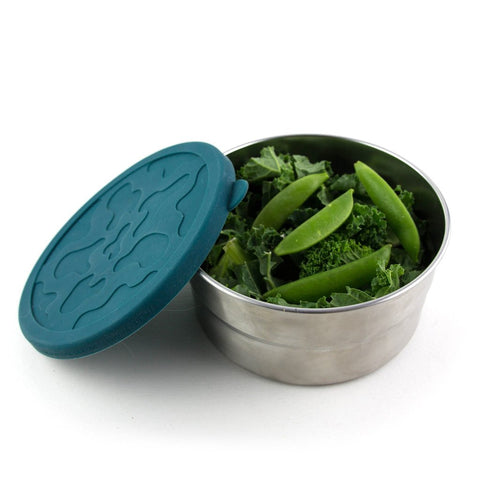 ecolunchbox seal cup xl is a 3.25 cup plastic-free and leak-proof lunch container 