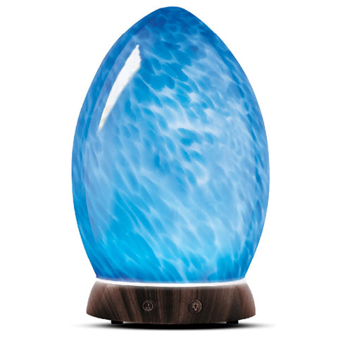 Greenair Nature's Remedy Lux Blue Glass Marble Essential Oil Diffuser