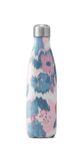 s'well 17 oz watercolor lilies bottle  keeps beverages cold for 41 and hot for 18 hours