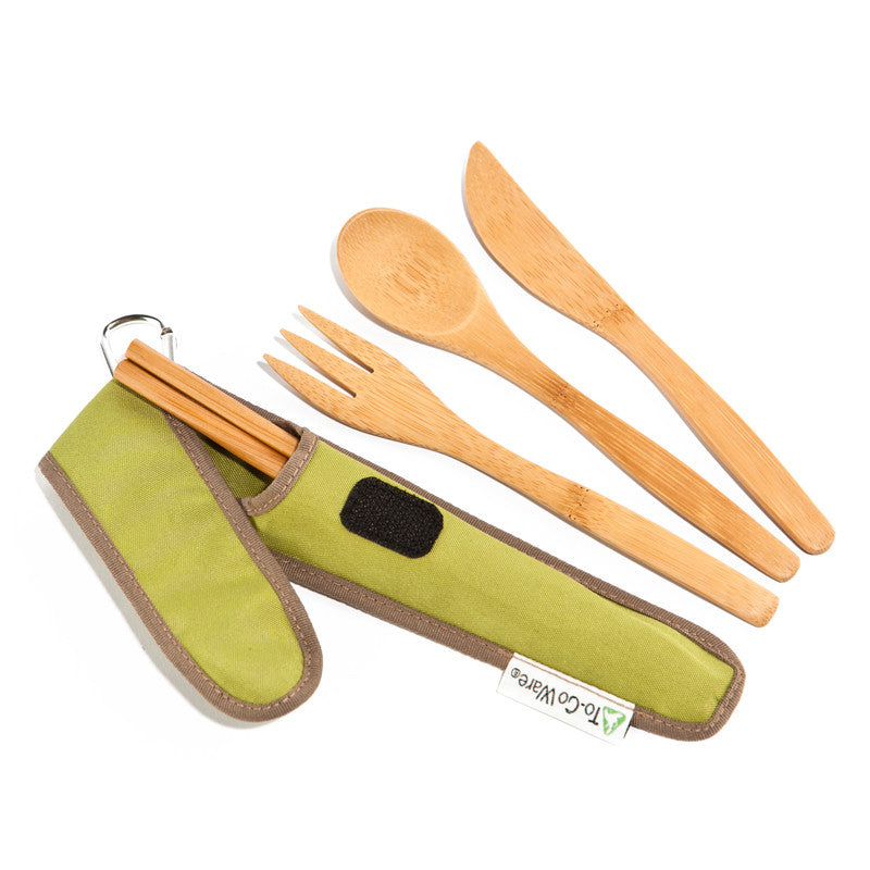 Lunch Utensil Set- Includes Reusable Fork, Spoon, Chopsticks And