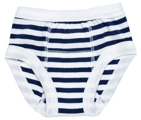 under the nile potty training pants, navy stripe
