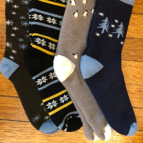 maggie's organics organic wool holiday socks