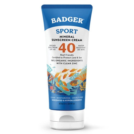 badger organic sport mineral sunscreen cream