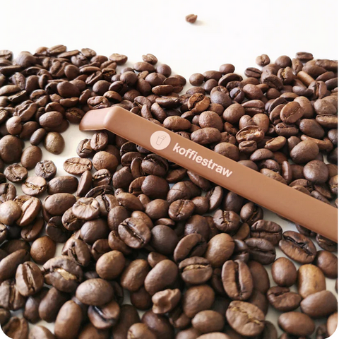 KoffieStraw - Reusable Silicone Straw - Mocha 10"