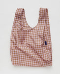 rose pixel gingham standard baggu