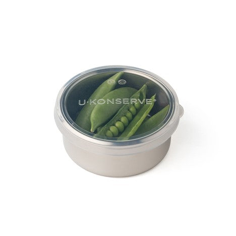 u-konserve round 5oz container with clear silicone lid