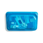 stasher reusable silicone snack bags, blueberry