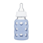 lifefactory borosilicate glass baby bottle, 4 oz, blanket