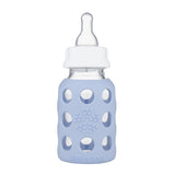 lifefactory borosilicate glass baby bottle, 4 oz, blanket