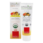 radius organic coconut oil whitening toothpaste ginger citrus - 3 oz