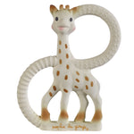 sophie the giraffe so'pure teething ring is made out of 100% natural rubber and chemical-free food grade paint