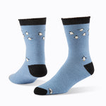 maggie's organic wool snuggle socks penguin blue