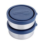 u-konserve ocean small round containers are 5oz 18/8 food grade stainless steel food containers. BPA-free & dishwasher safe