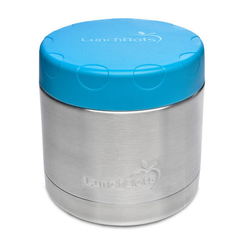 lunchbots insulated aqua 16 oz food container