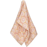 milkbarn grapefruit 100% GOTS certified organic cotton swaddle or baby blanket
