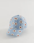 baggu baseball cap, blue daisy