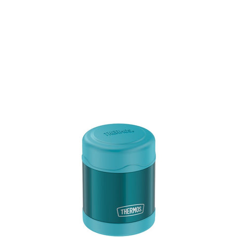 thermos funtainer stainless steel food jar 10oz teal keeps food warm (5 hours) and cold (9 hours). bpa free