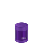 thermos funtainer stainless steel food jar 10oz violet keeps food warm (5 hours) and cold (9 hours). bpa free