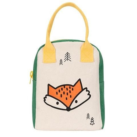 fox fluf zipper lunch bag