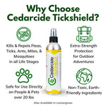 tickshield extra-strength  bug spray for people + pets, 1 oz
