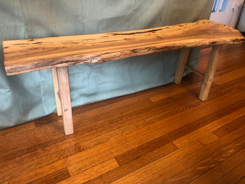 reclaimed wood bench