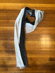 wrinkles light / dark grey merino wool scarf