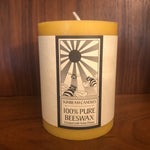 sunbeam candles beeswax smooth pillar 3"x4"