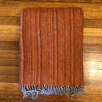 klippan eco lamb’s wool throw, orange bjork