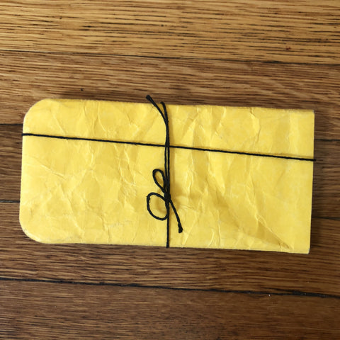 siwa yellow paper eyeglass case