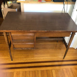 mid-century modern wooden desk - top