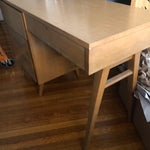 mid-century modern wooden desk