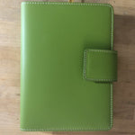 fiorentina recycled leather journal, green