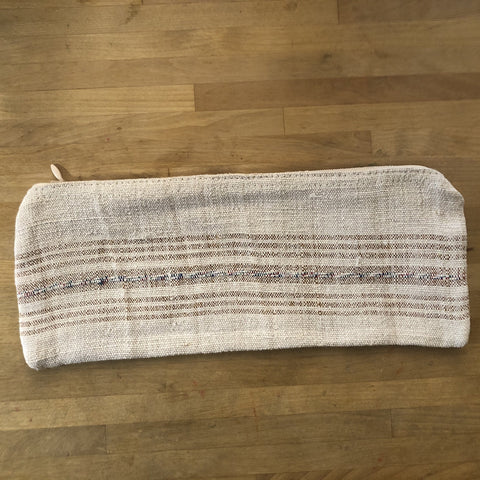 hemp/cotton zipper bag - front