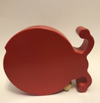 manny & simon red ladybug wooden piggy bank