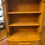vintage blondwood cabinet