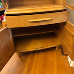 vintage blondwood cabinet