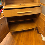 vintage blondwood cabinet