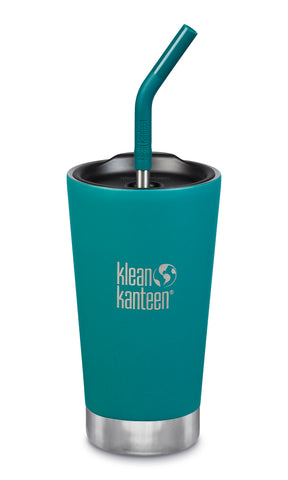 klean kanteen emerald bay 16oz insulated tumber comes with a straw lid