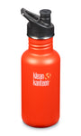 klean kanteen 18 oz sierra sunset standard mouth water bottle. bpa & bps free.