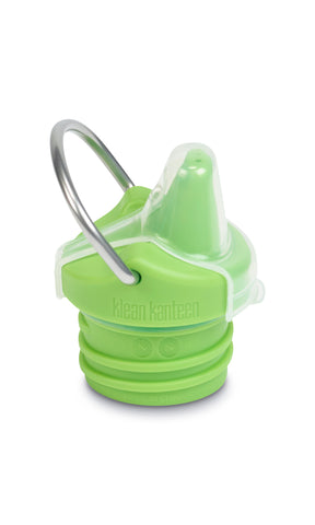 klean kanteen kid sippy cap is a spill proof sippy cap with dust cover and swing away metal loop can be easily attached to stroller or bag. bpa-free