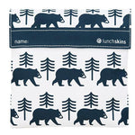 lunchskins reusable sandwich bag charcoal bear