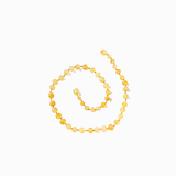 baltic amber necklace, lemon 12.5" 11m+