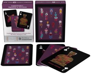 new york puzzle company tragedies & history shakespeare cards playing cards