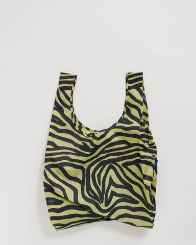 olive zebra standard baggu