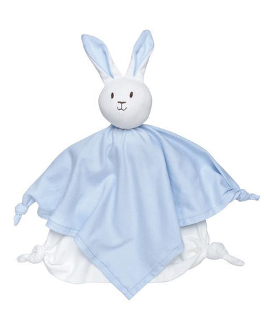 under the nile organic cotton lovey bunny blanket friend - blue