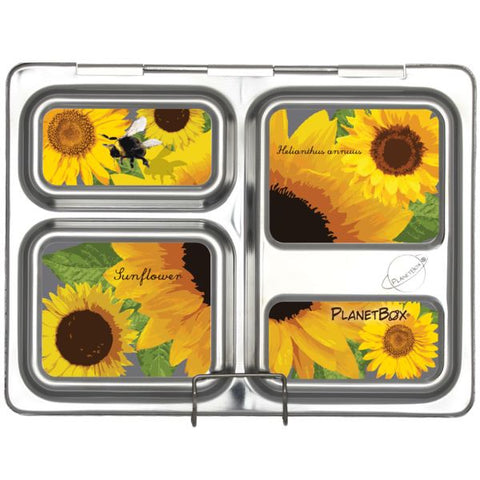 planetbox launch magnets, sunflowers
