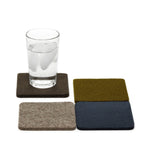 graf lantz colorful alpine felted wool coasters. made in CA USA